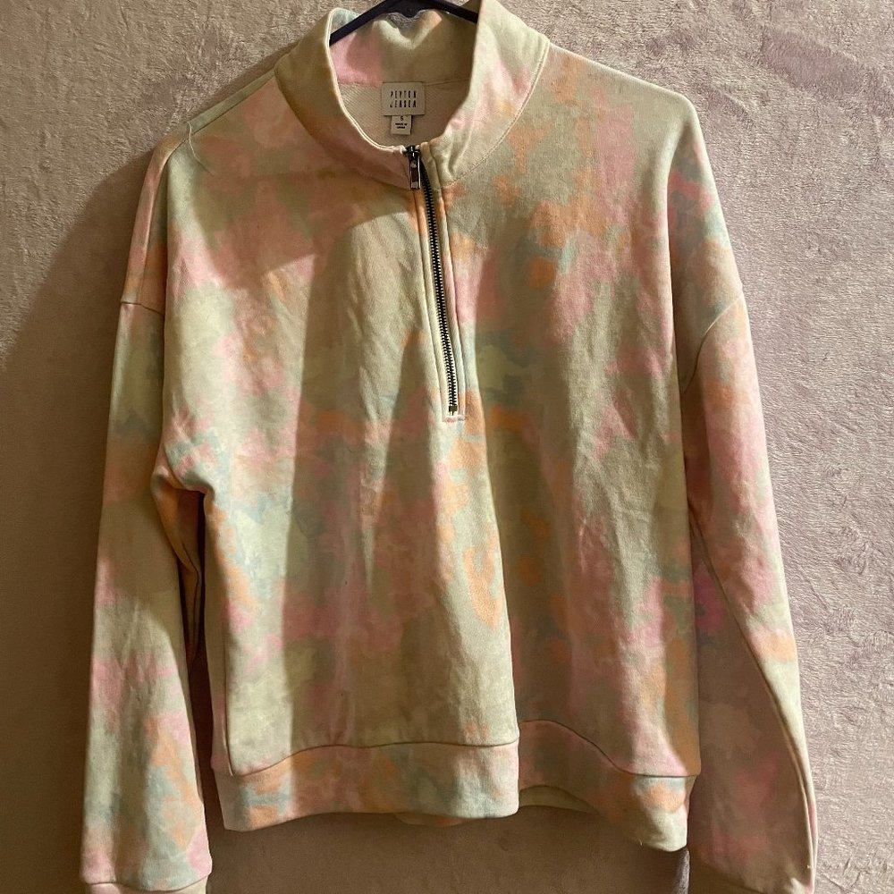 EverEve / Peyton Jensen Mia Tie Die Zip Sweatshirt